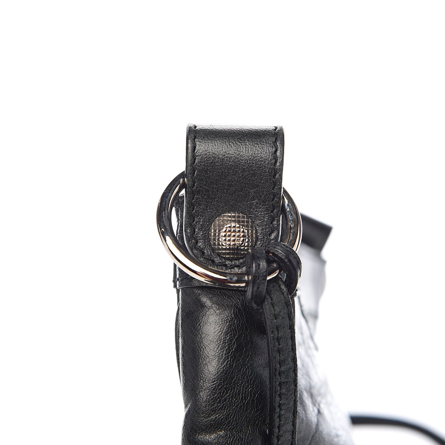 Agneau Giant 12 Silver Hardware Hip Black