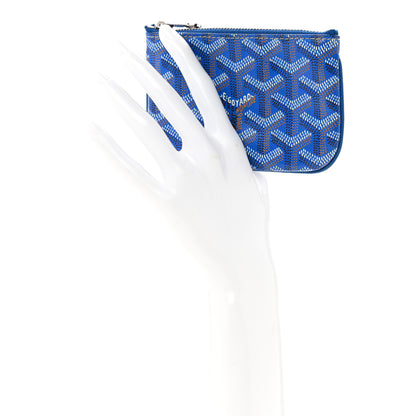Goyard Goyardine Nano Senat Key Pouch Blue 2 of 9