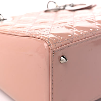 Christian Dior Patent Cannage Medium Lady Dior Rose Clair 7 of 14