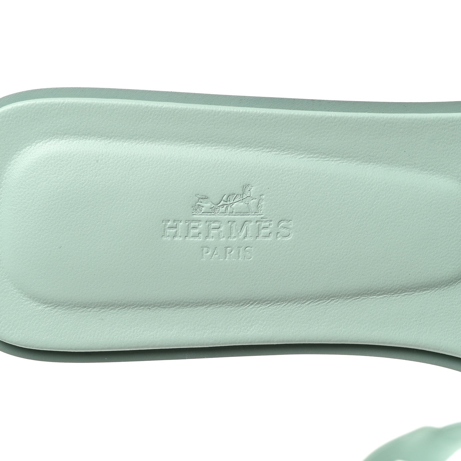 Hermes Epsom Oran Sandals 40 Vert Embrun 6 of 8