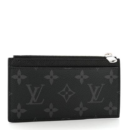 Louis Vuitton Monogram Eclipse Taiga Coin Card Holder 3 of 7