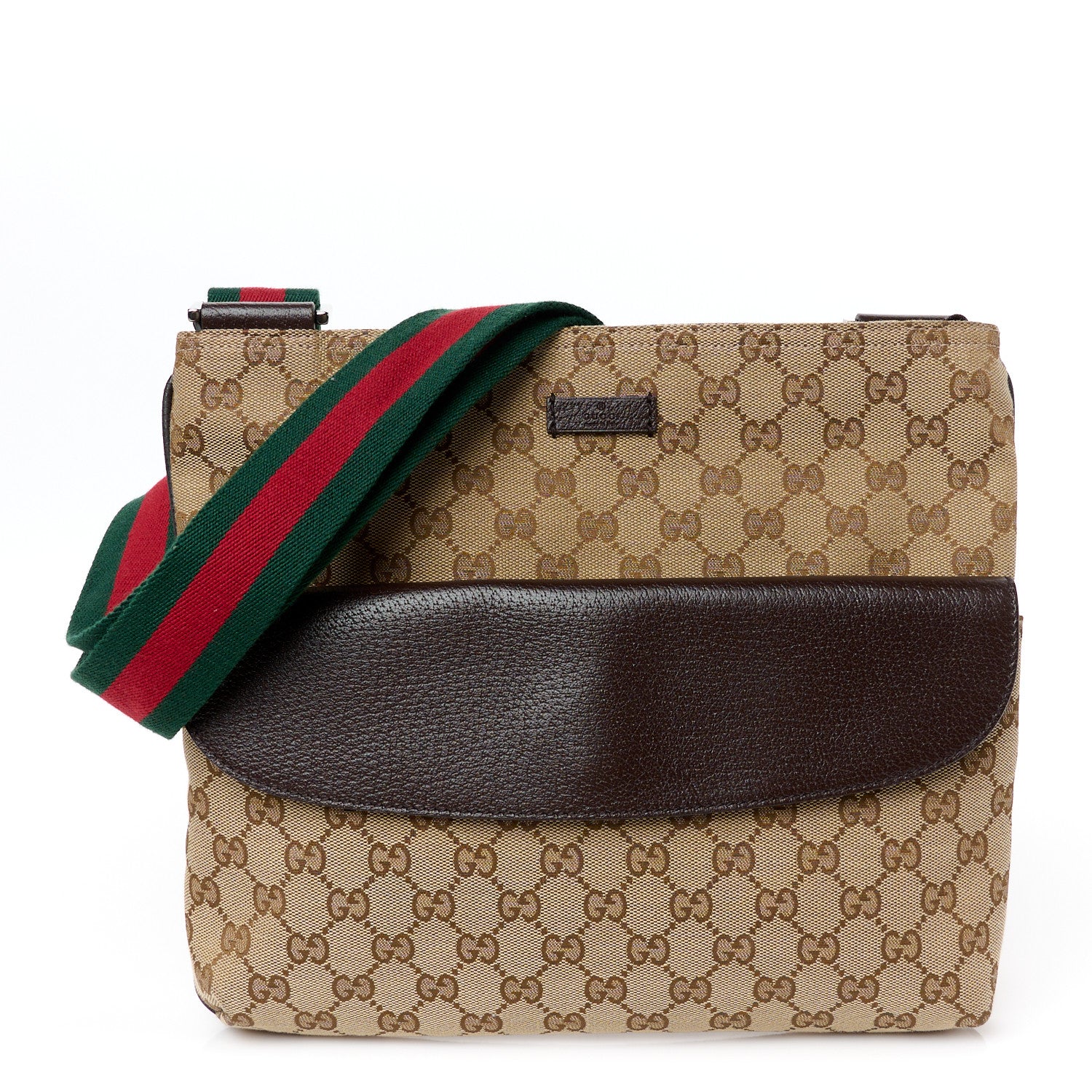 Gucci Monogram Signature Web Small Messenger Brown 1 of 11
