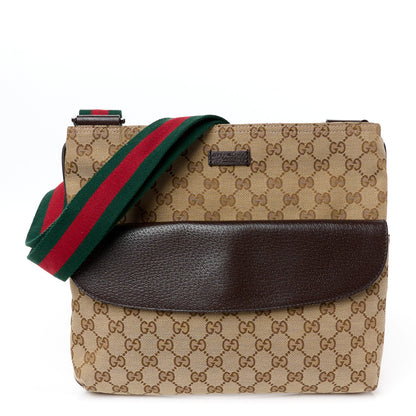 Gucci Monogram Signature Web Small Messenger Brown 1 of 11