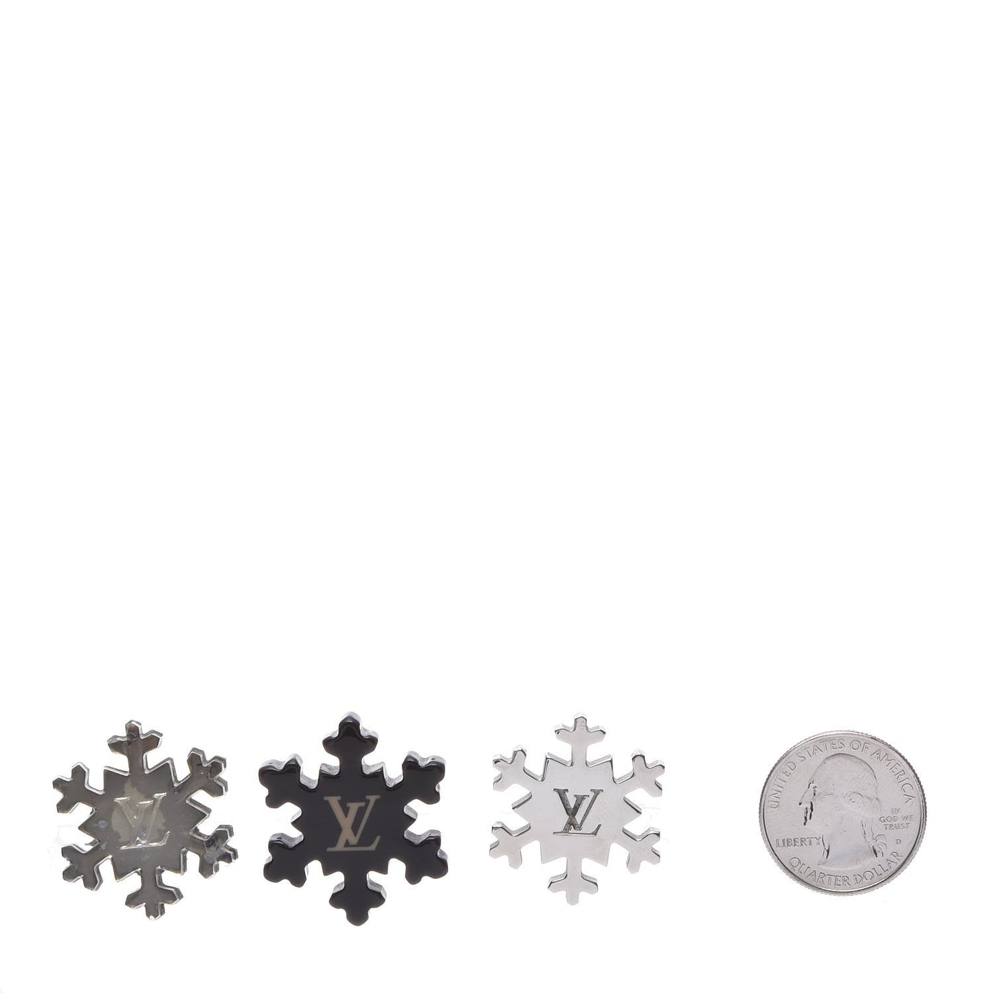 Monogram Snowflake Brooch Set