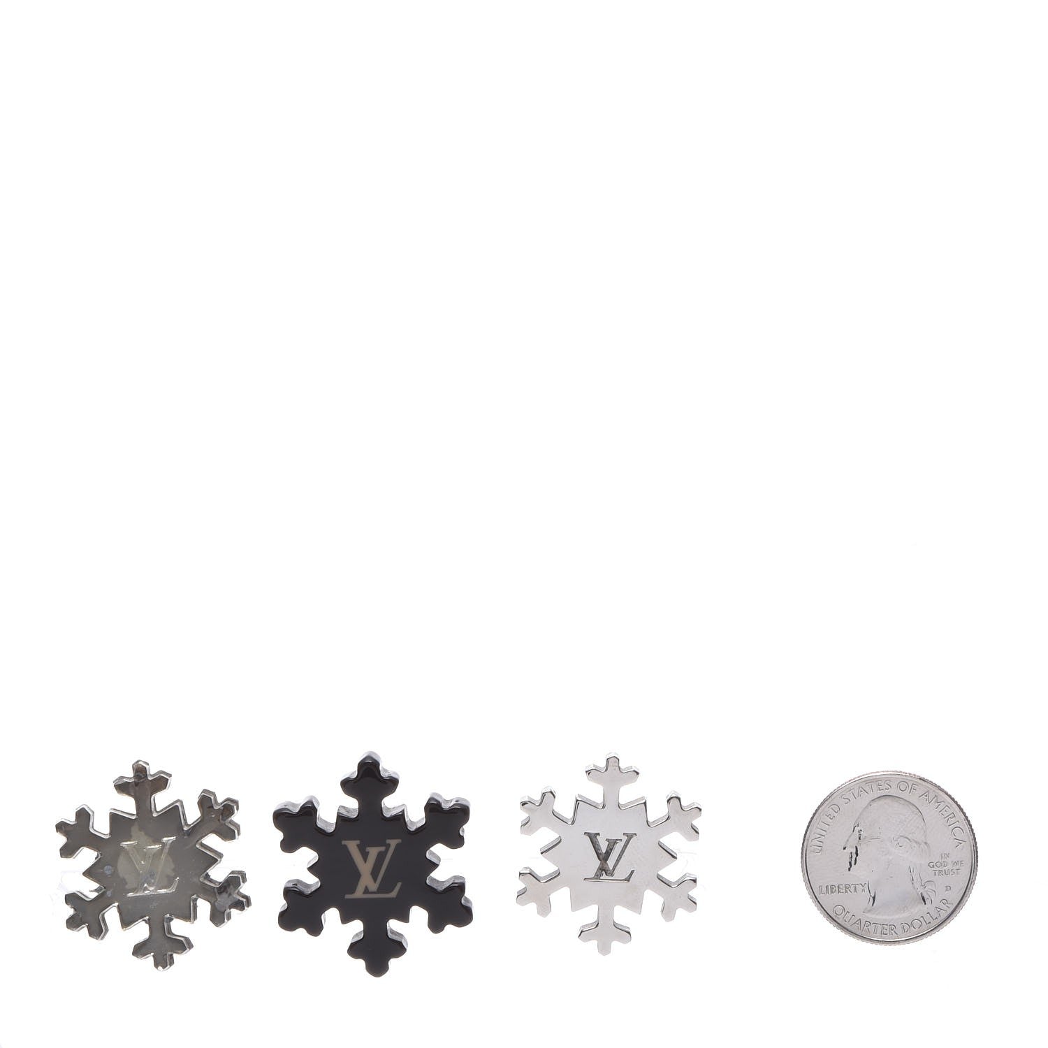Louis Vuitton Monogram Snowflake Brooch Set 3 of 6