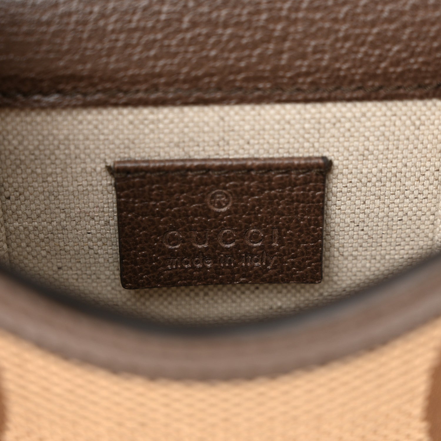 Gucci Monogram Jumbo GG Textured Dollar Calfskin Mini Horsebit 1955 Crossbody Bag Camel Ebony New Acero 6 of 10