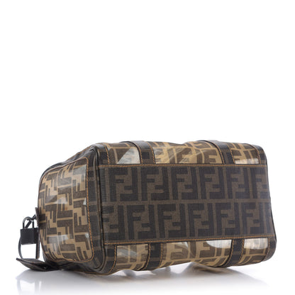Fendi Zucca Spalmati Mesh Mixed Media Forever Boston Tobacco 4 of 11