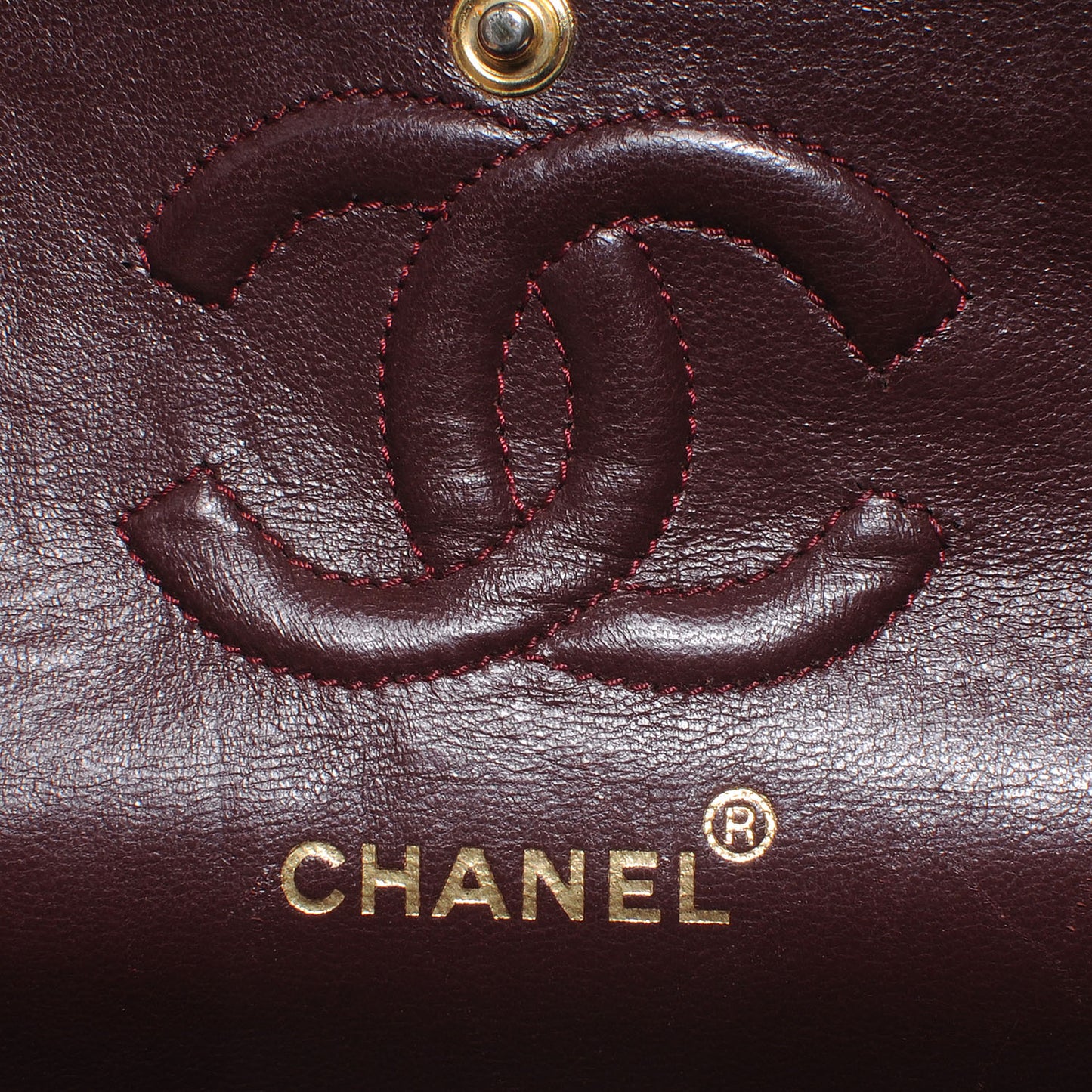 Lambskin Medium Double Flap Black