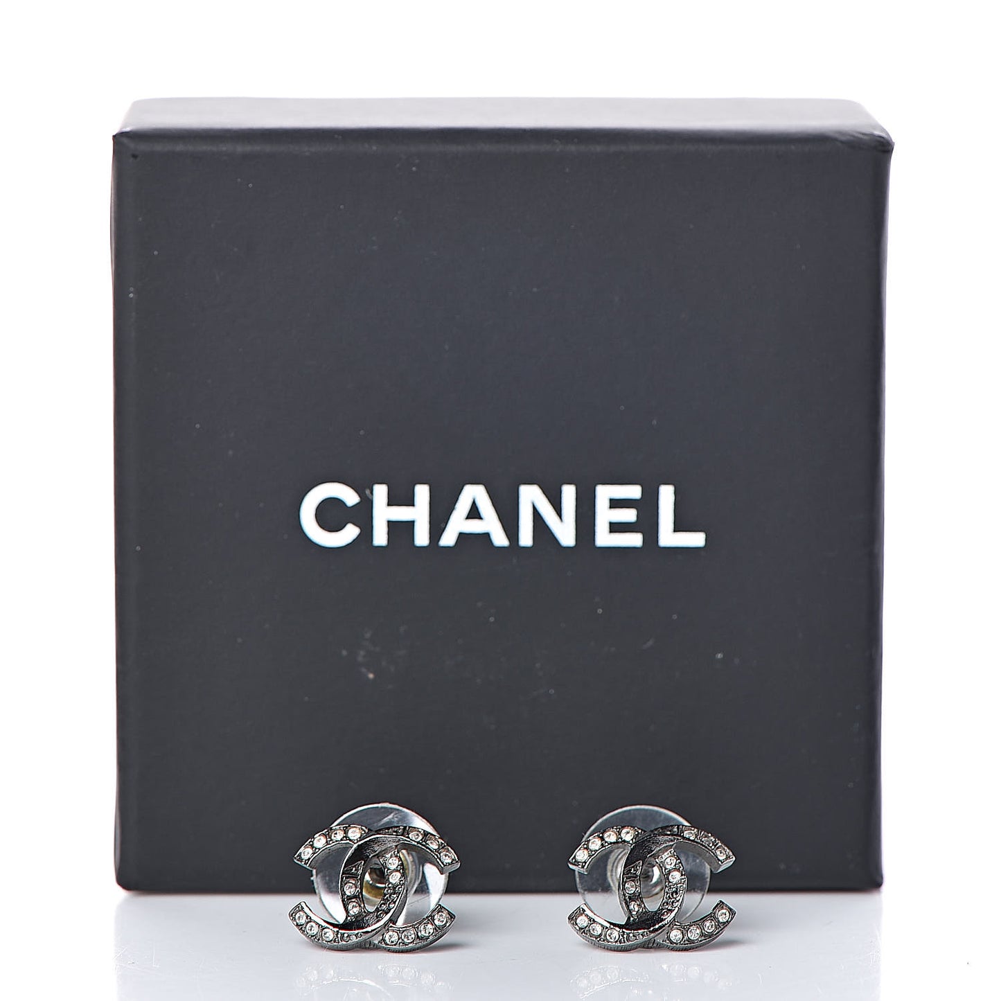 Ruthenium Crystal CC Earrings
