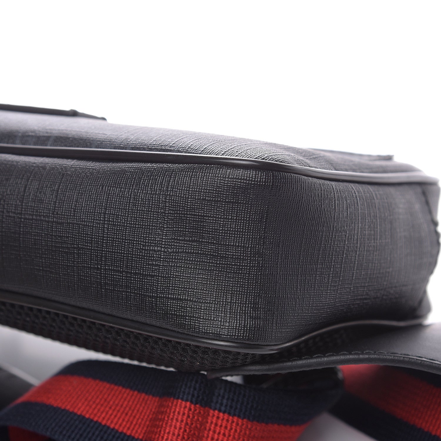 Gucci Soft GG Supreme Monogram Web Belt Bag Black Grey 10 of 10