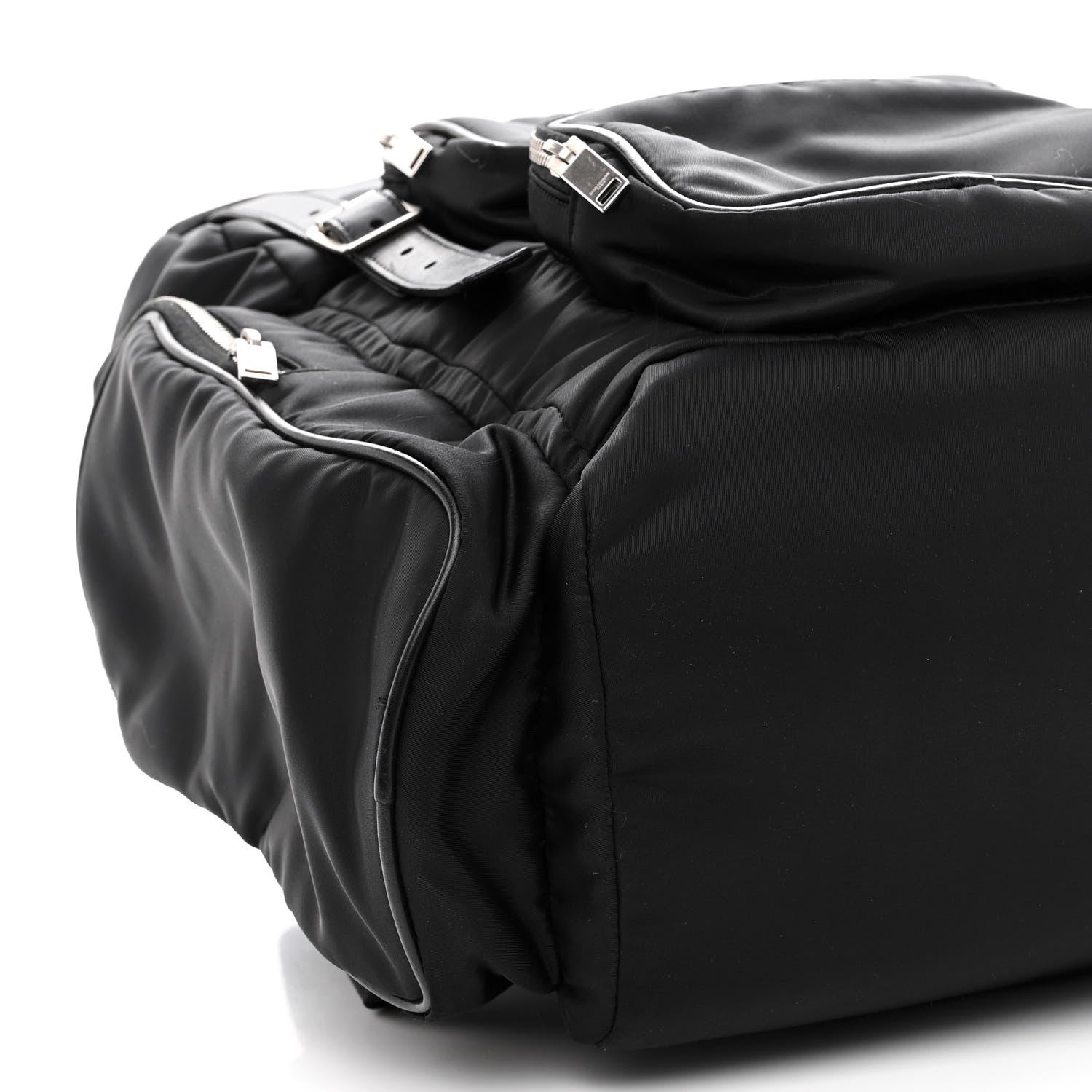 Saint Laurent Nylon City Fold Up Backpack Black 8 of 11