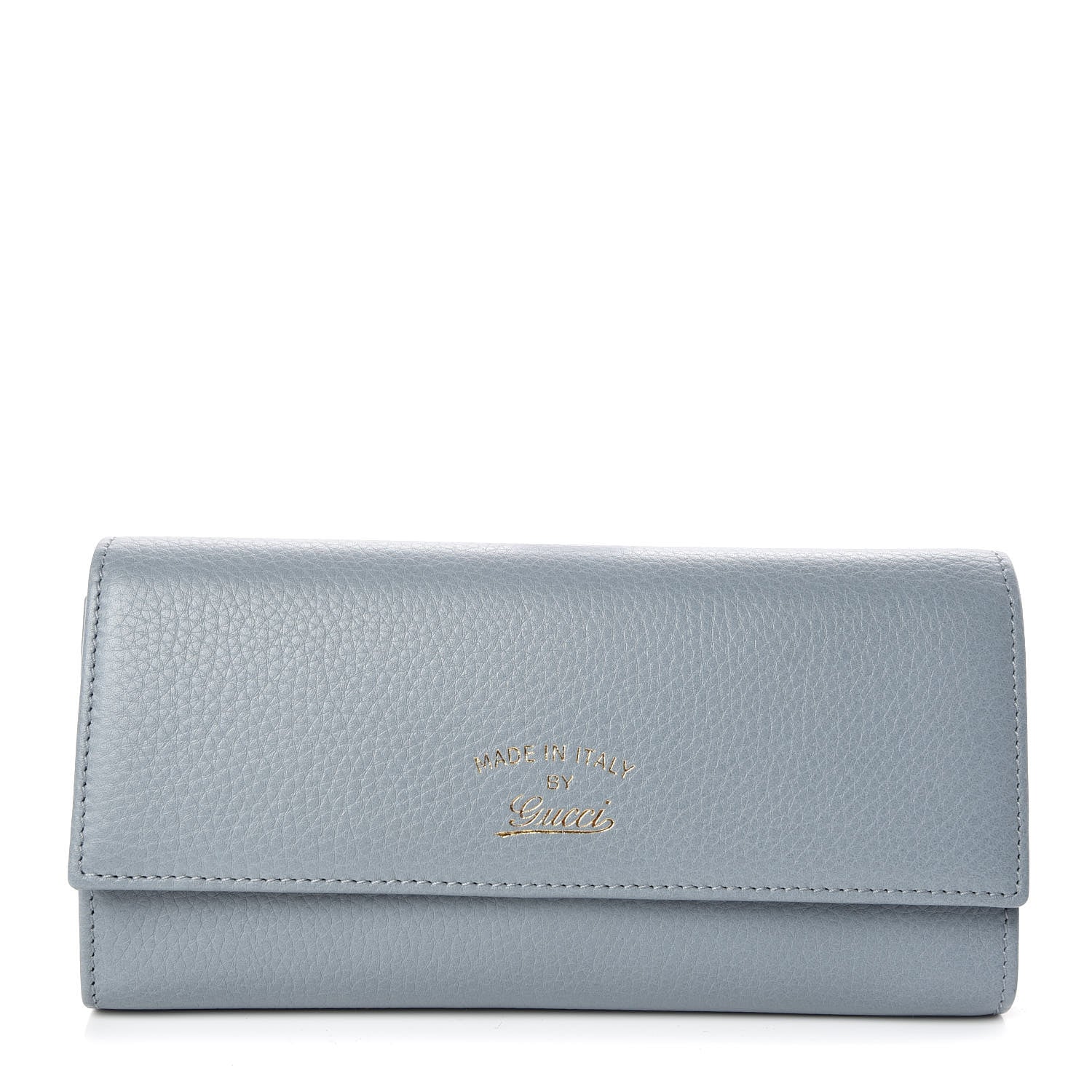 Gucci Dollar Calfskin Swing Continental Wallet Mineral Blue 1 of 7