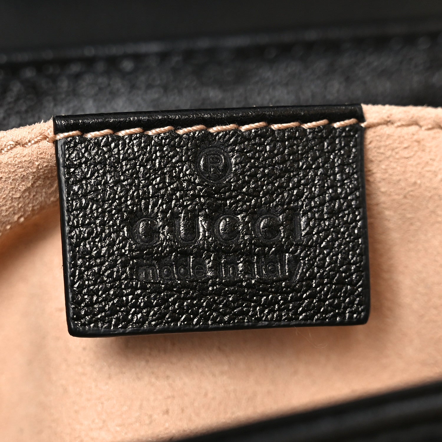 Gucci Monogram Matelasse Diagonal Mini GG Marmont Shoulder Bag Beige Black 6 of 10