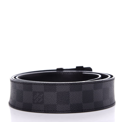 Louis Vuitton Damier Graphite 40mm LV Initiales Belt 120 48 2 of 8