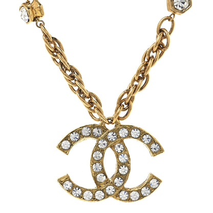 Chanel Crystal Hexagon CC Necklace Gold 4 of 7