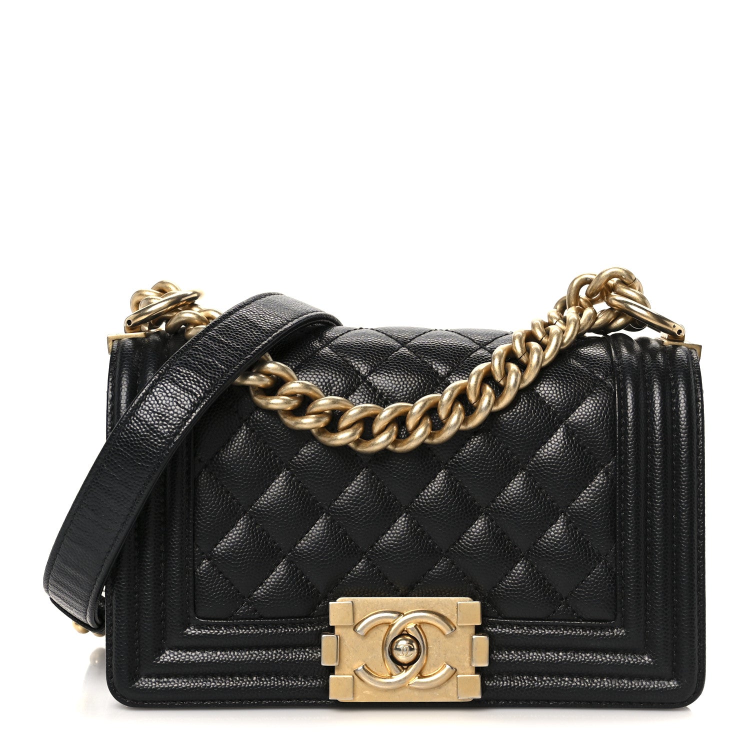 Chanel Caviar Quilted Small Boy Flap Black 1 of 10