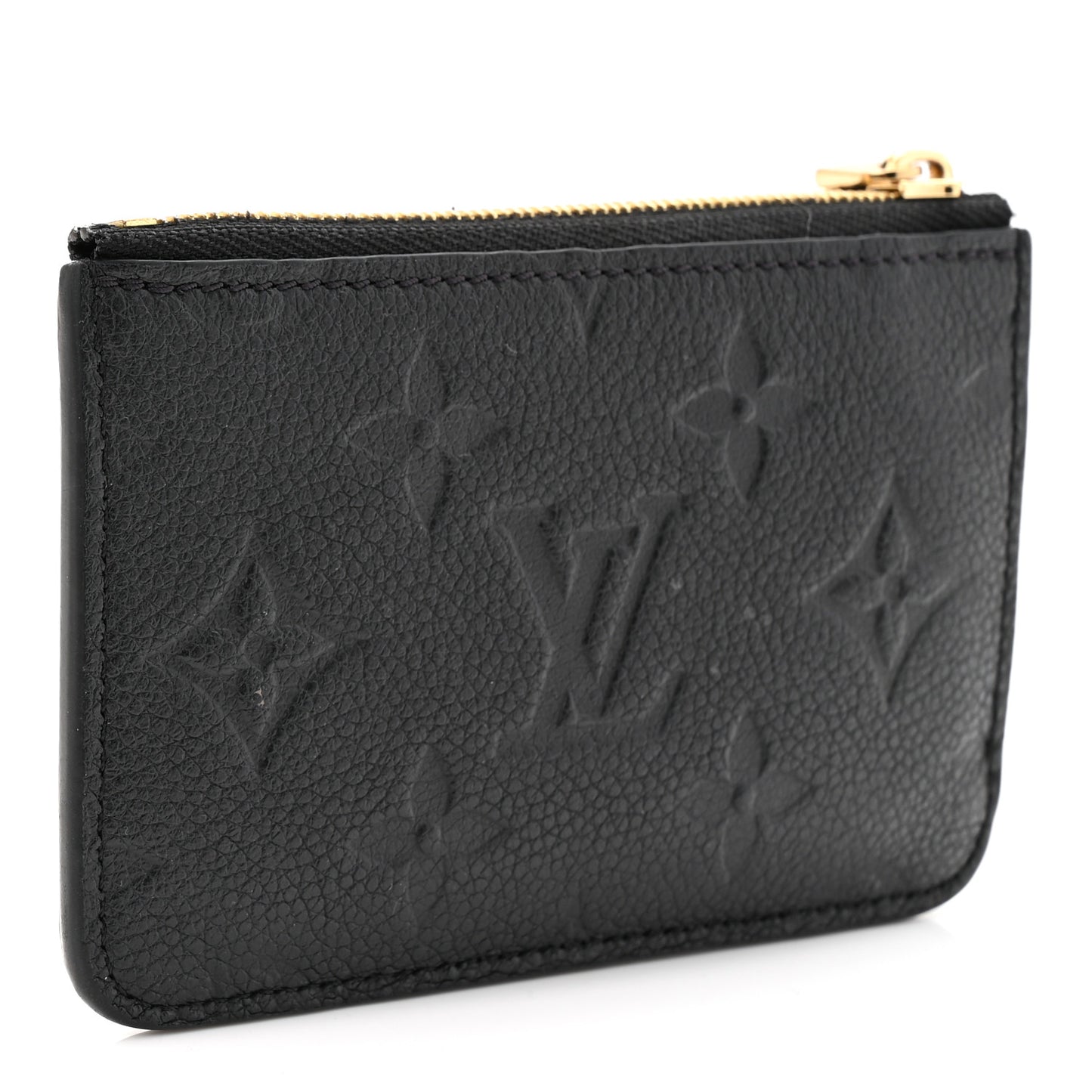 Empreinte Monogram Zipped Romy Card Holder Black