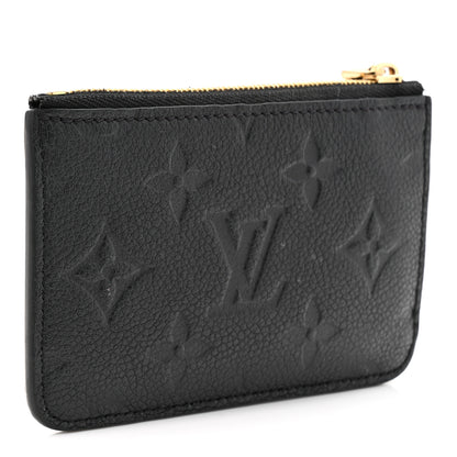 Louis Vuitton Empreinte Monogram Zipped Romy Card Holder Black 3 of 7