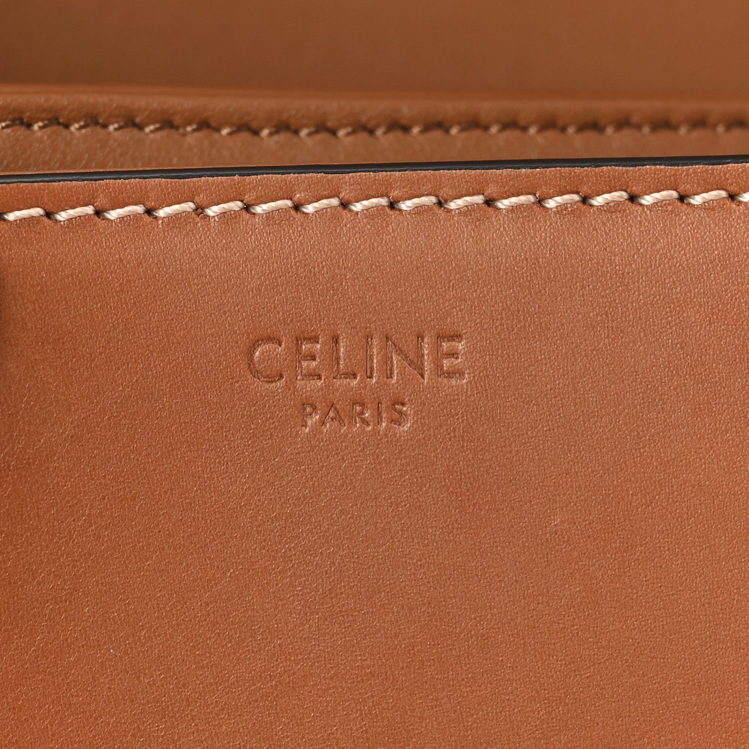 Celine Natural Calfskin Medium Triomphe Tan 6 of 9