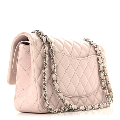 Chanel Lambskin Quilted Medium Double Flap Light Pink 3 of 13