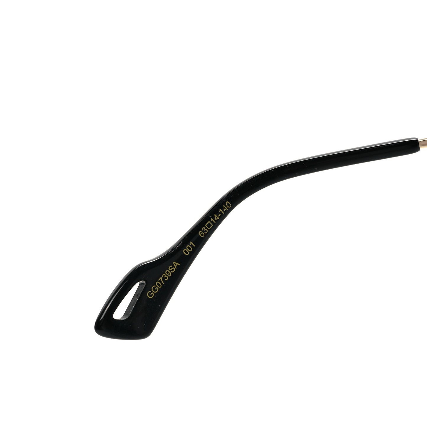 Metal Square Frame Navigator Sunglasses GG1105S Black