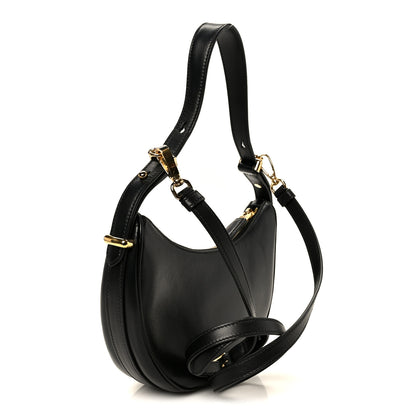 Prada Soft Calfskin Arque Shoulder Bag Black 3 of 10