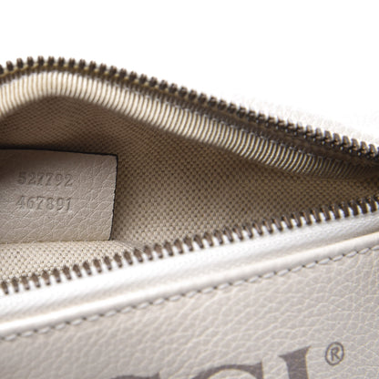 Gucci Grained Calfskin Small Logo Belt Bag White 8 of 10