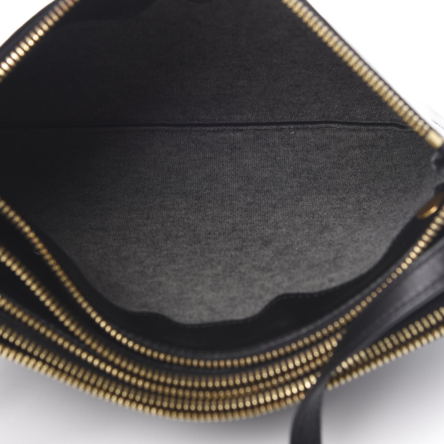 Lambskin Large Trio Crossbody Bag Black