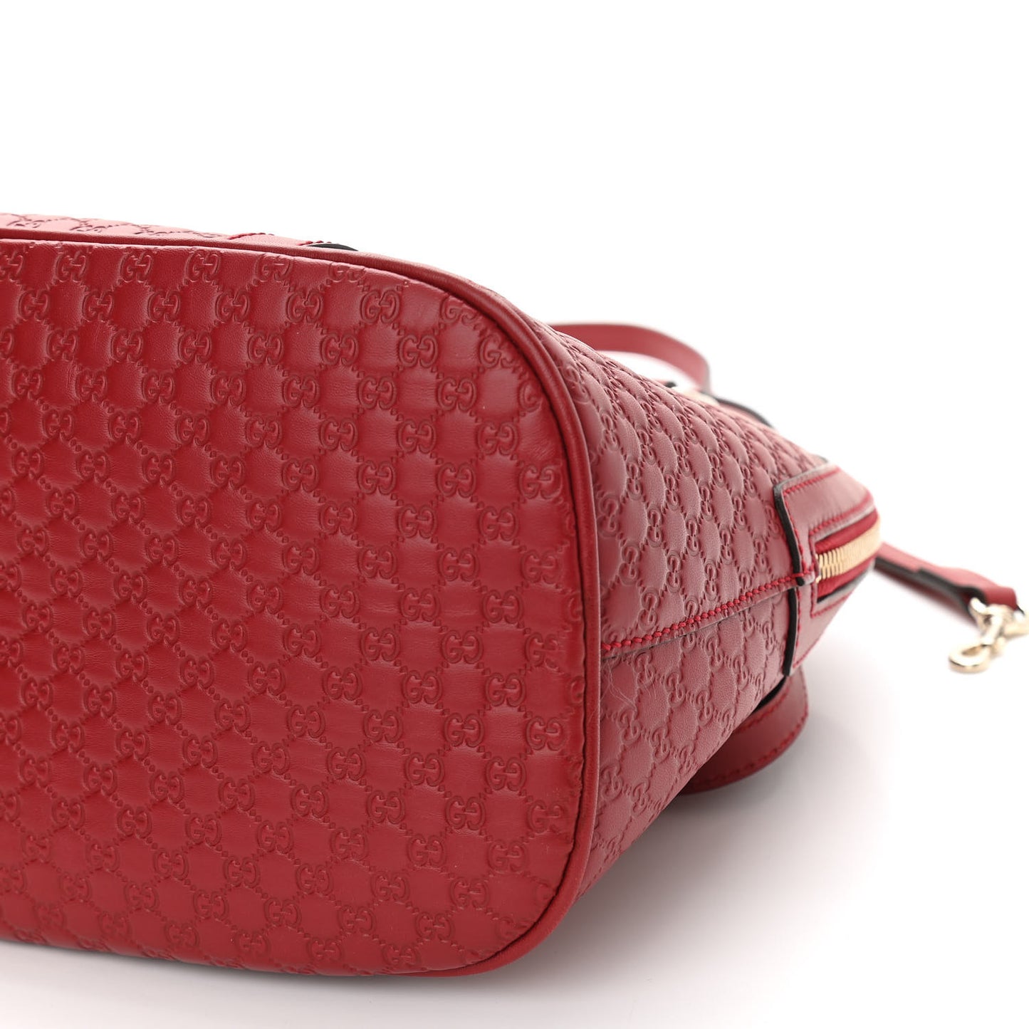 Microguccissima Medium Dome Bag Red