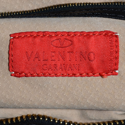 Valentino Garavani Alligator Satchel Black 6 of 7