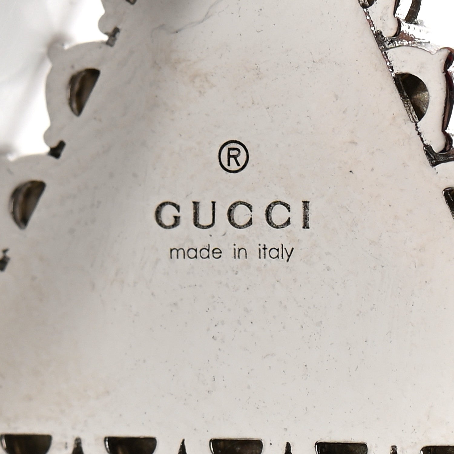 Gucci Crystal Triangle Tassel Single Drop Earring 4 of 4