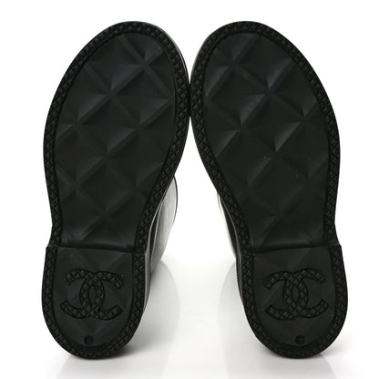 Chanel Caoutchouk CC High Boots 38 Black 6 of 8
