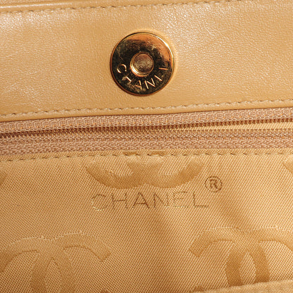 Chanel Lambskin Quilted CC Shoulder Bag Beige 5 of 7