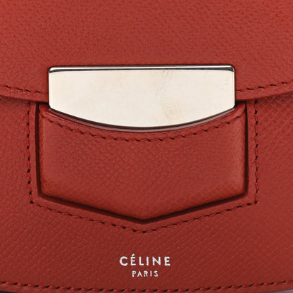 Celine Grained Calfskin Small Trotteur Terracotta 7 of 10