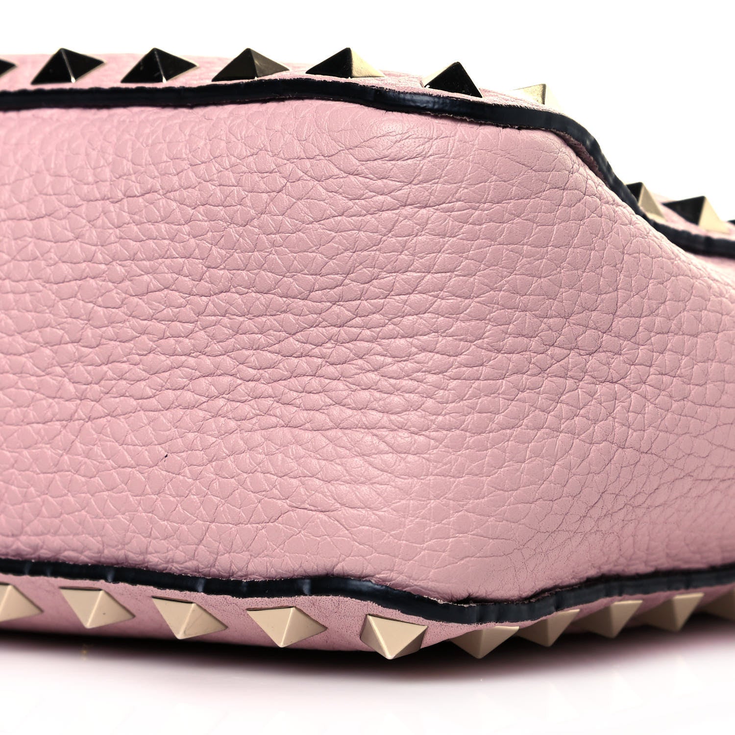 Valentino Garavani Pebbled Calfskin Mini Rockstud Flip-Lock Messenger Bag Water Rose 9 of 9
