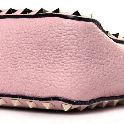 Valentino Garavani Pebbled Calfskin Mini Rockstud Flip-Lock Messenger Bag Water Rose 9 of 9