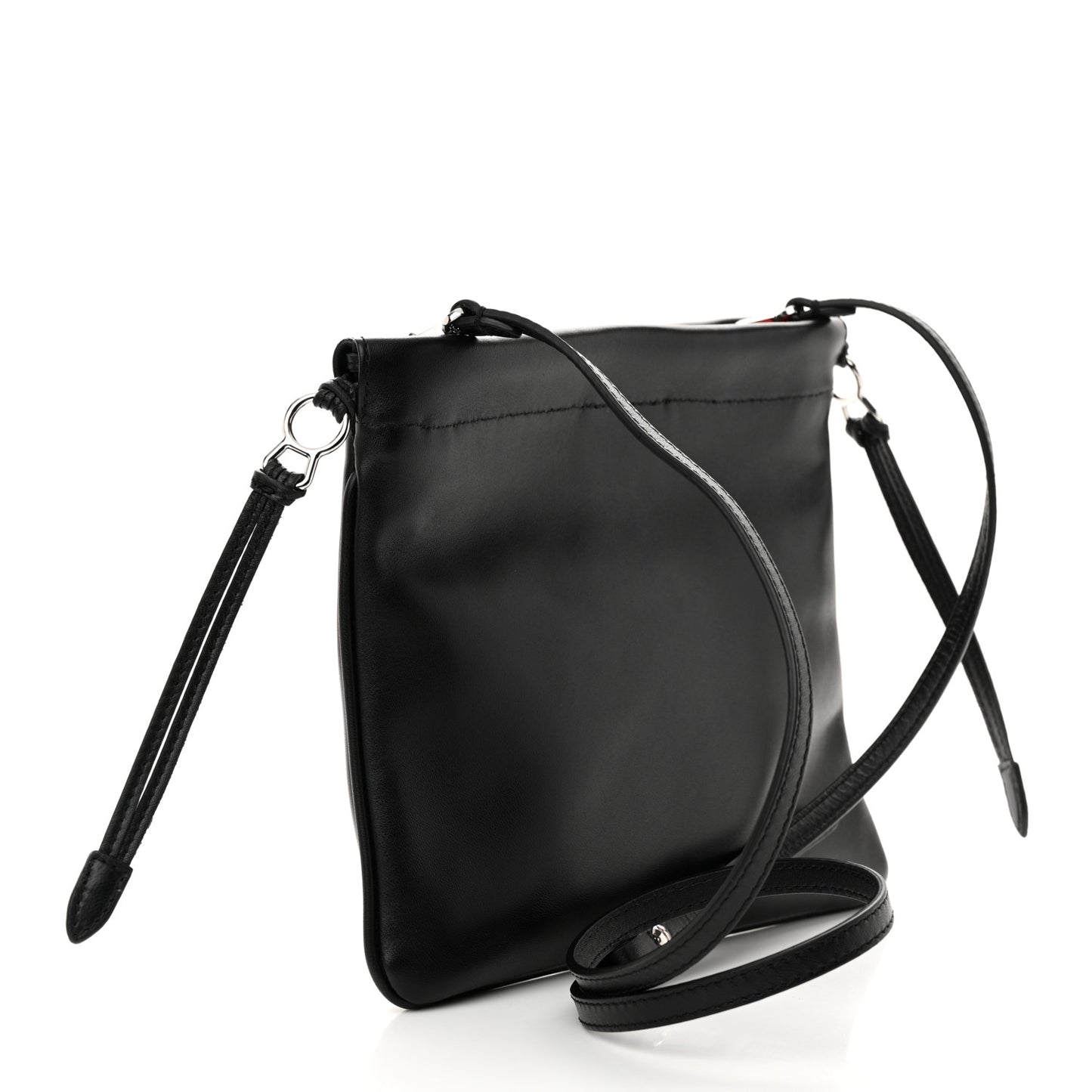 Nappa Eyelet Logo Mouchara Tote Black