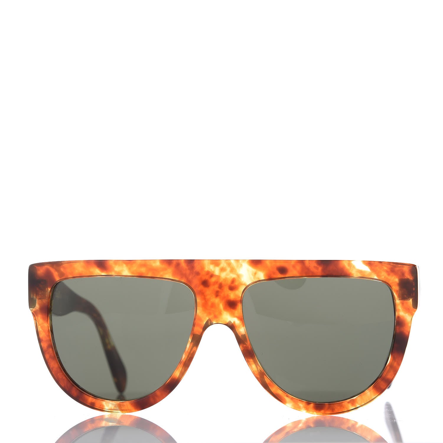 Celine Acetate Aviator Sunglasses CL 40001I Havana 3 of 6