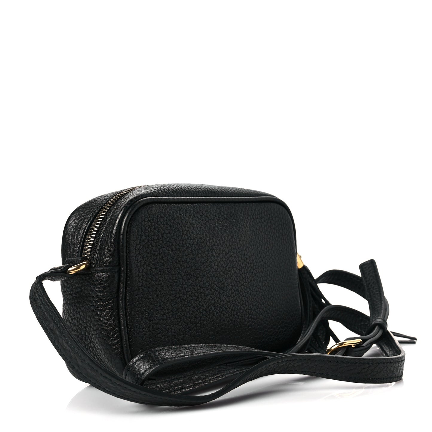 Pebbled Calfskin Mini Soho Disco Bag Black