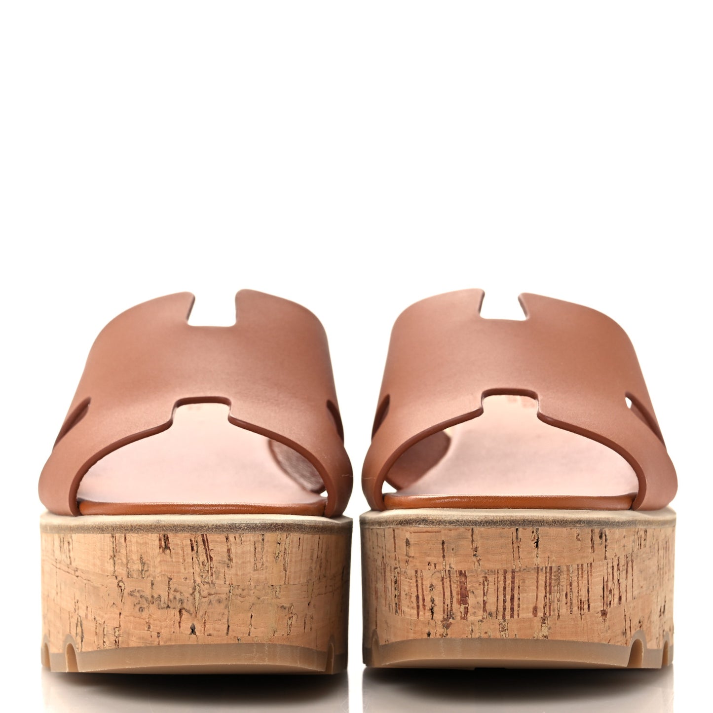 Calfskin Cork Eze 30 Sandals 38 Marron Glaise