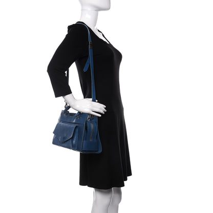 Proenza Schouler Buffalo PS13 Small Satchel Blue 2 of 12