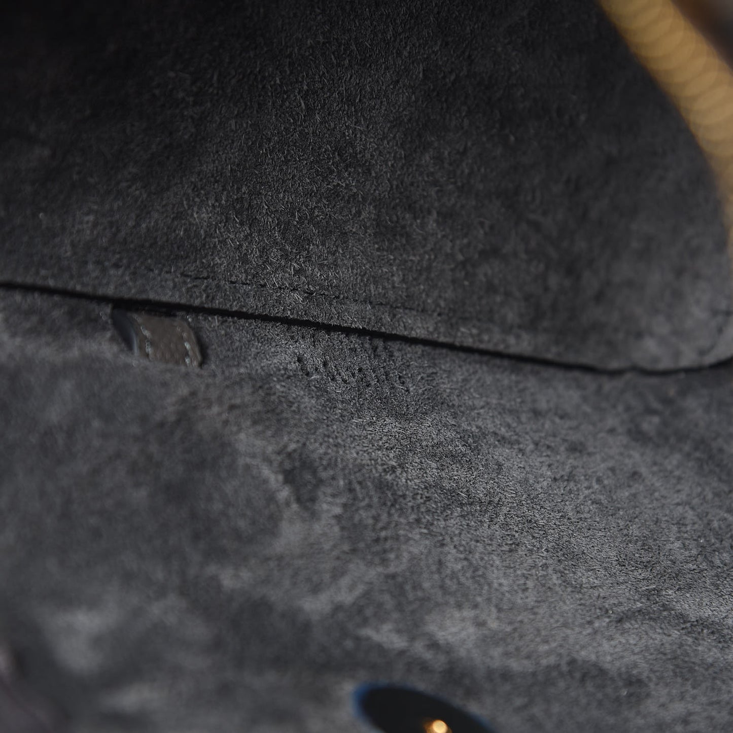 Grained Calfskin Nano Belt Bag Grey