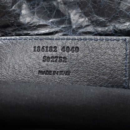 Balenciaga Agneau Classic Hardware Envelope Clutch Dark Night 6 of 8
