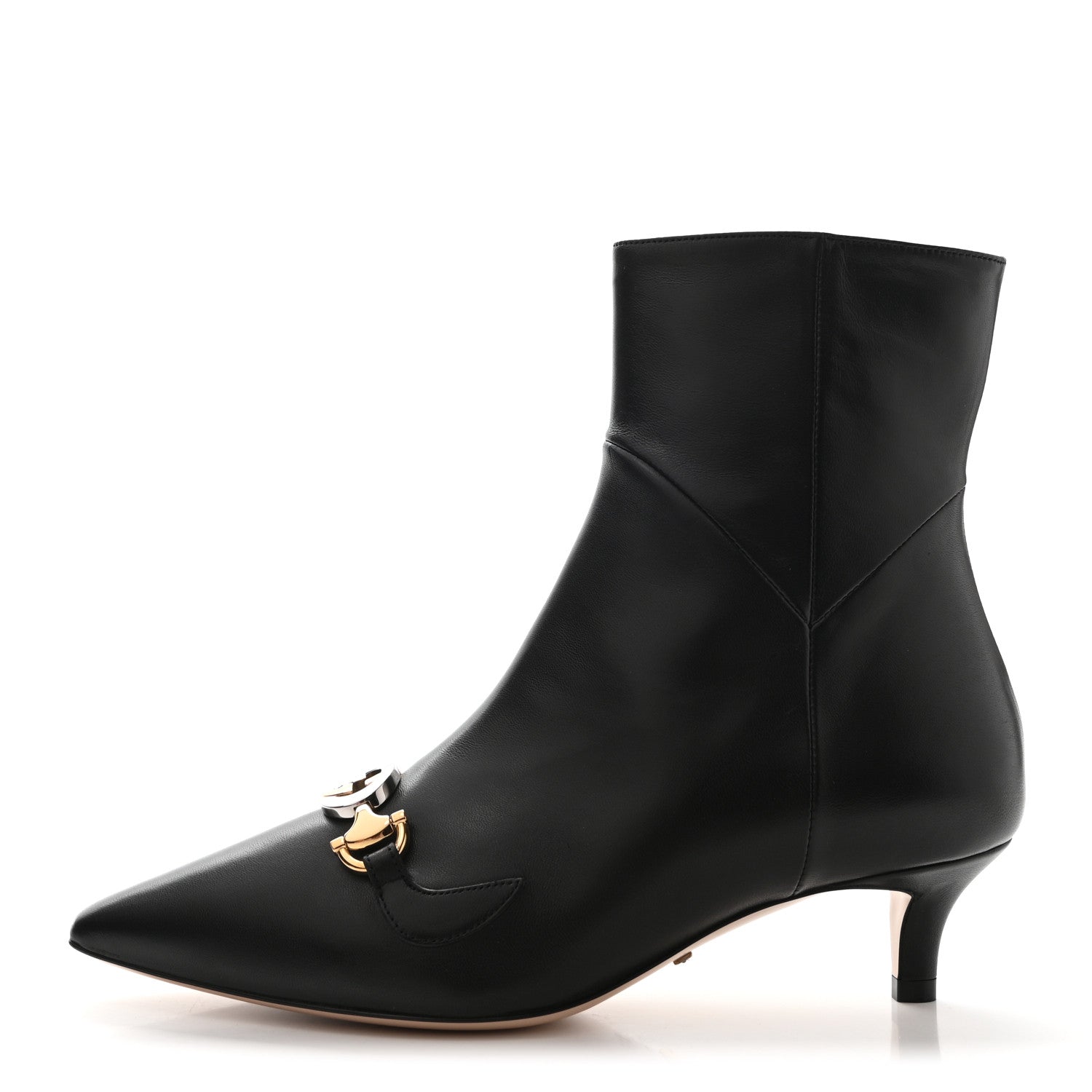 Gucci Nappa Zumi Mid Ankle Boots 35.5 Black 1 of 9