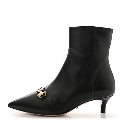 Gucci Nappa Zumi Mid Ankle Boots 35.5 Black 1 of 9