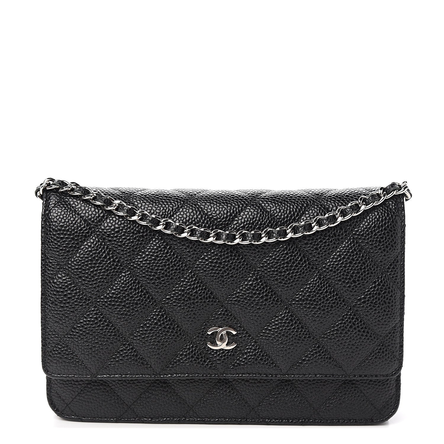 Chanel Caviar Quilted Wallet On Chain WOC Black 1 of 11