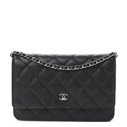 Chanel Caviar Quilted Wallet On Chain WOC Black 1 of 11