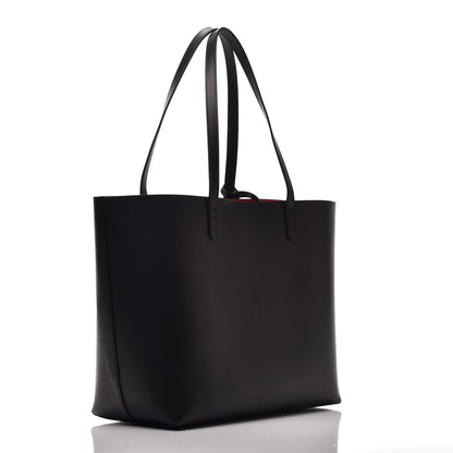 Mansur Gavriel Calfskin Large Shopping Tote Black Flamma 3 of 9