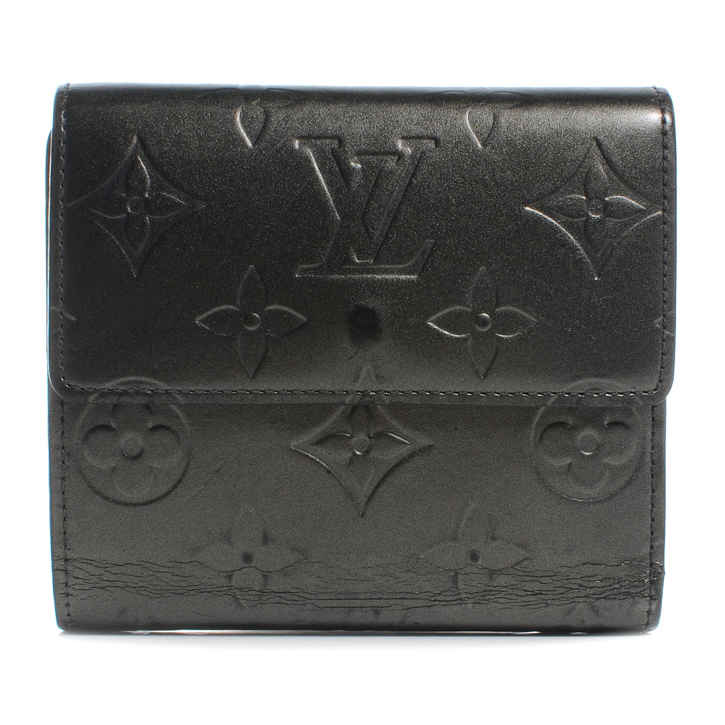 Mat Monogram Elise Wallet Black