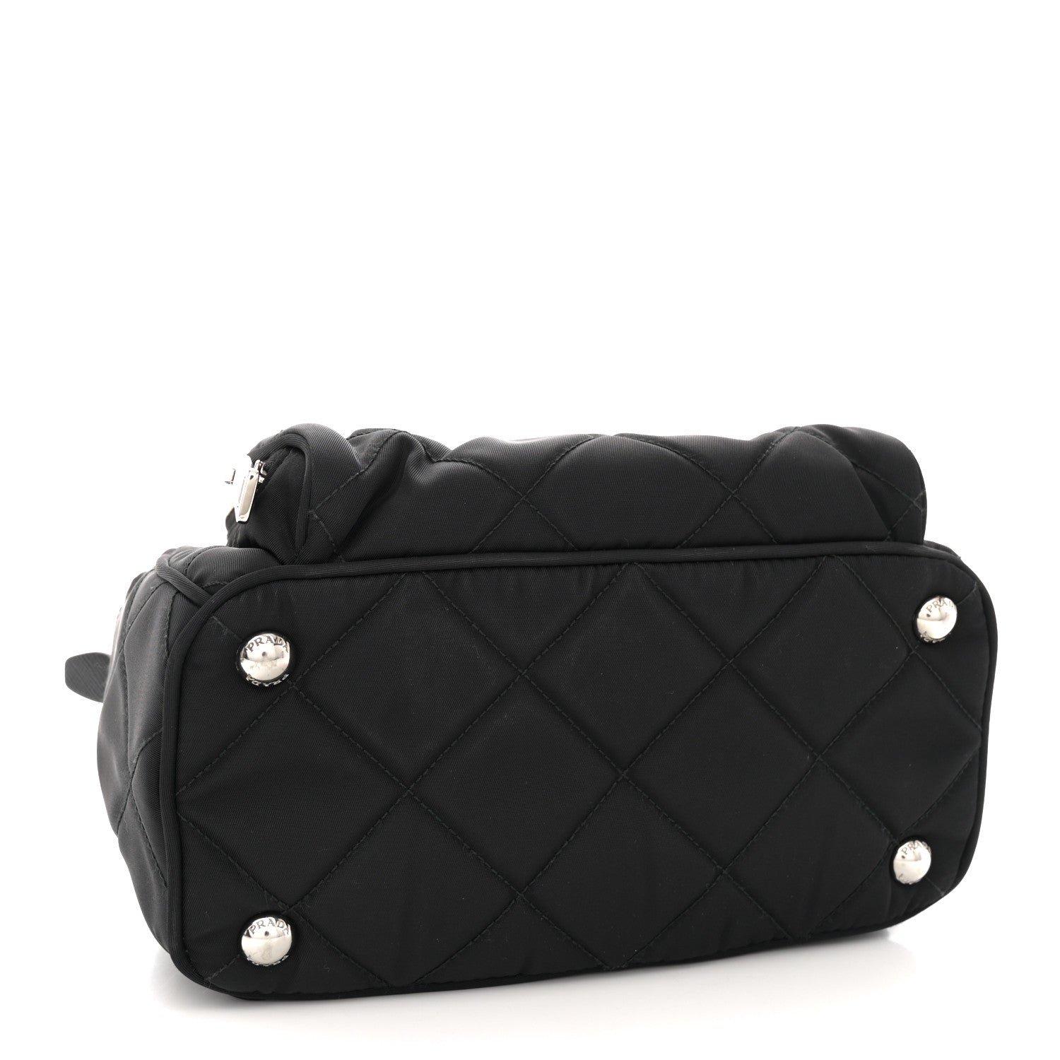Prada Nylon Tessuto Impuntu Quilted Backpack Black 4 of 11